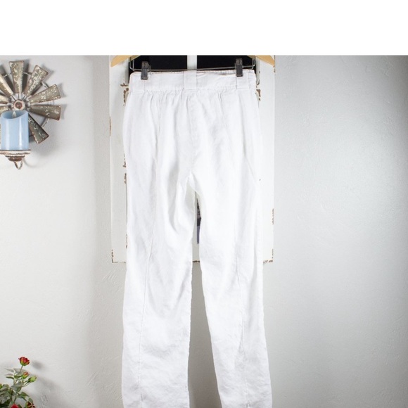 White linen pants (?) poongin -no size read the measurements - Picture 5 of 5